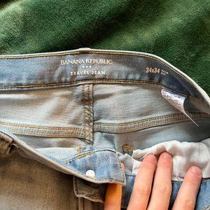 Banana Republic Men's 34x34 Slim Travel Jeans